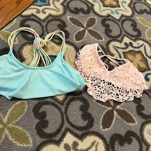 2 bikini tops size xs